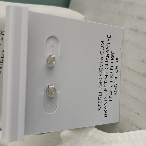 Sterling Forever Stud Earrings - Picture 2 of 2